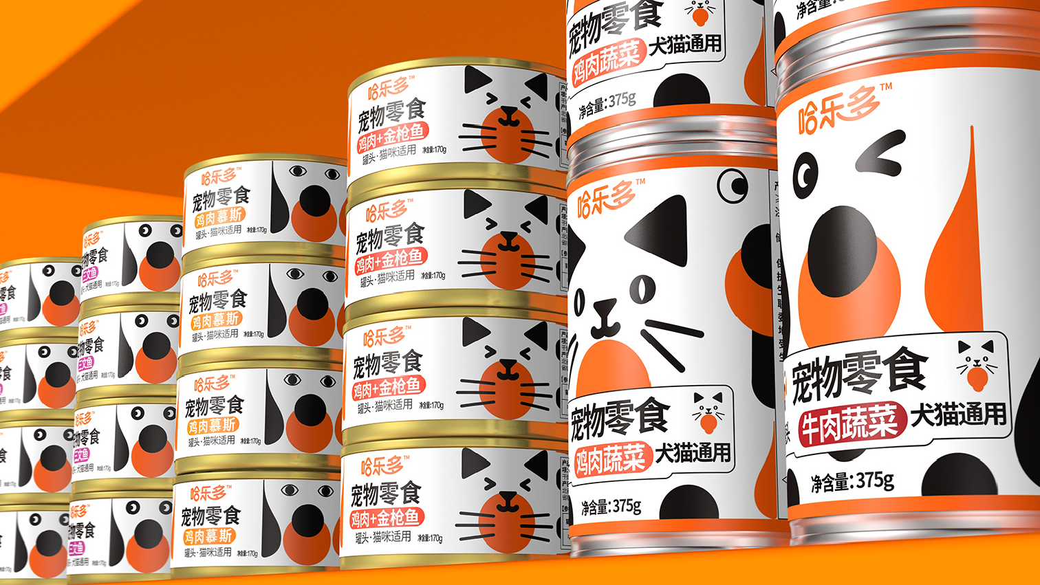 今天给大家介绍一款低营销成本的宠物产品包装设计。(图2)
